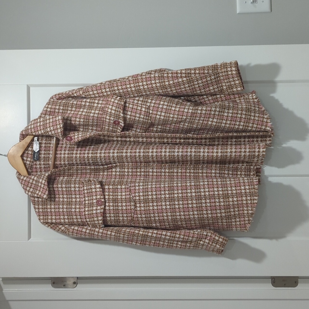 Piper and Scoot Exclusive Houndstooth Shacket